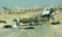 تصویر دلخراش از قتل‌عام یک خانواده در غزه