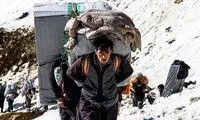 تصاویری دردناک از سقوط 4 کولبر در مریوان