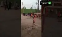 هجوم بازیکنان، داور را از استادیوم فراری داد