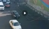 اتفاق هولناکی که امروز در تهران افتاد و به‌خیر گذشت