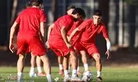 تمرین متنوع پرسپولیس پیش از بازی با اردکانی‌ها
