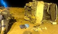 علت واژگونی مرگبار اتوبوس در اصفهان مشخص شد