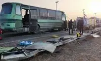 تصادف خونین دو اتوبوس در فرودگاه امام