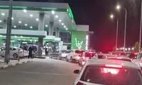 تصاویری از صفوف بنزین در حیفا