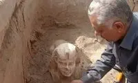 کشف یک مجسمه شبیه به ابوالهول