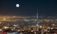 رویت یک شی شبیه به سفینه در آسمان تهران!