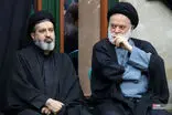 اولین تصاویر از فرزند ارشد رهبر شهید در حرم رضوی 