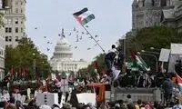 این دختر نماد اعتراض برای فلسطین در آمریکا شده است
