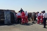  مصدوم و یک فوتی در سانحه رانندگی حامل زائران ایرانی
