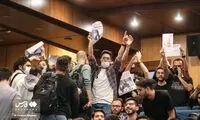حواشی حضور سخنگوی دولت در بین دانشجویان 