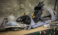 اولین تصویر از لاشه F-15 منهدم‌شده آمریکا