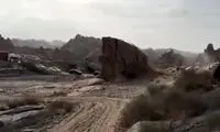 تردد در جاده بمباران شده بندرعباس، از سر گرفته شد