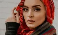 عکس‌های هنری خانم بازیگر آوای باران کنار دریا