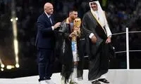 شادی بی‌حد و حصر امیر قطر پس از قهرمانی آرژانتین