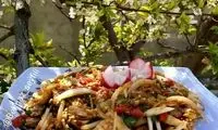 سالاد مرغ و بادمجان؛ خوشمزه، سیرکننده و رژیمی!