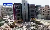 تصاویر حمله موشکی اسرائیل به شهر صور لبنان