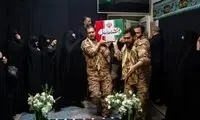 چشمان غمگین و مبهوت حداد عادل در سوگ دخترش