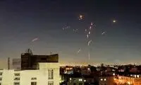 ویدئویی از شلیک پدافند در آسمان غرب تهران