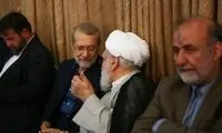 عکسی جدید از علی لاریجانی در یک مراسم