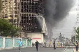 اولین تصاویر از حجم آتش‌سوزی در پاساژ اندیشه
