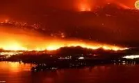 تصاویر آخرالزمانی از آتش‌سوزی در کانادا
