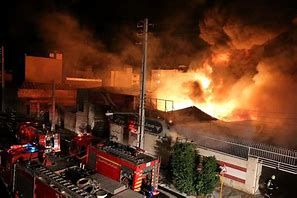 آتش‌سوزی مهیب در کارخانه‌ای در بناب