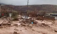 لحظه هولناک ورود سیل به یک روستا در کرمانشاه