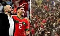 شور و غوغای مردم لبنان بعد از برد مراکش