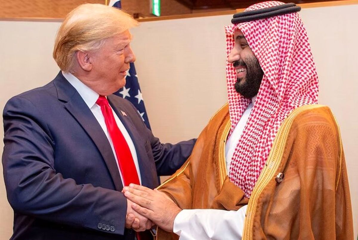 استقبال ترامپ با اف 35 از بن سلمان در کاخ سفید