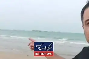 تصویری از صف کشتی‌ها برای عبور از تنگه هرمز