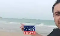 تصویری از صف کشتی‌ها برای عبور از تنگه هرمز