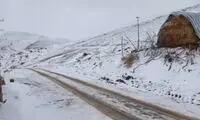 تصاویر تازه بارش برف در شهرستان خلخال