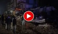 انفجار خط لوله گاز بر اثر زلزله شدید ترکیه