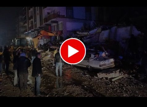 انفجار خط لوله گاز بر اثر زلزله شدید ترکیه