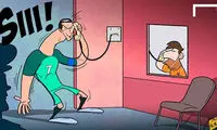 کاریکاتور: متلک رونالدو به مسی زندانی!