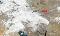 تصویر ماهواره‌ای ناسا از آب و هوای امروز ایران