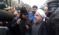 بازدید روحانی از ساختمان فروریخته پلاسکو