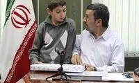 یک کودک پشت میز احمدی نژاد / عکس