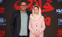 رامبد جوان و همسرش در اکران «قانون مورفى»
