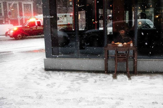 میز چایخوری غیر عادی در آمریکا +عکس