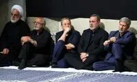پوشش متفاوت وزیر دفاع در مراسم عزاداری