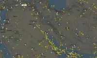 تصویری از ترافیک هوایی منطقه بعد از انتقام سخت