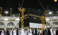 پرده کعبه تعویض شد