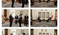 تصاویری از دیدار سفرای سه کشور با ظریف