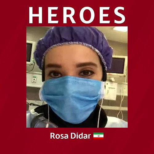 توئیت باشگاه رم درباره دختر ایرانی متخصص اورژانس