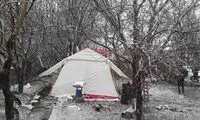 روزگار سختِ زلزله‌زدگانِ سی‌سخت، زیر بارش برف