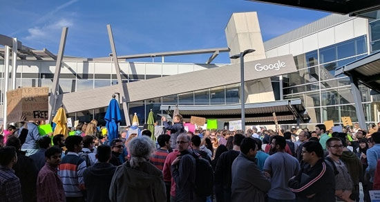 تظاهرات کارمندان گوگل علیه قانون ترامپ