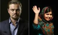 تبریک دی‌کاپریو به ملاله یوسف‌زی