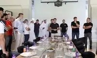 وداع اشکبار ژاوی با شاگردانش در السد