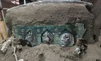 کشف ارابه باستانی در شهر سوخته ایتالیا